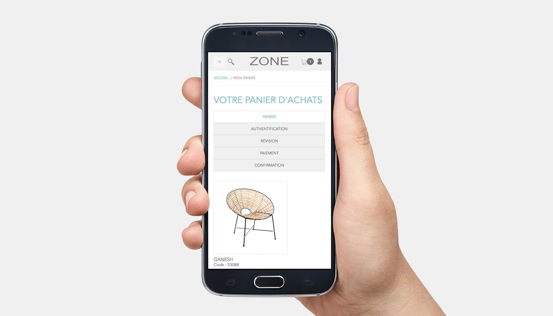 Zone Maison - Mobile Interface