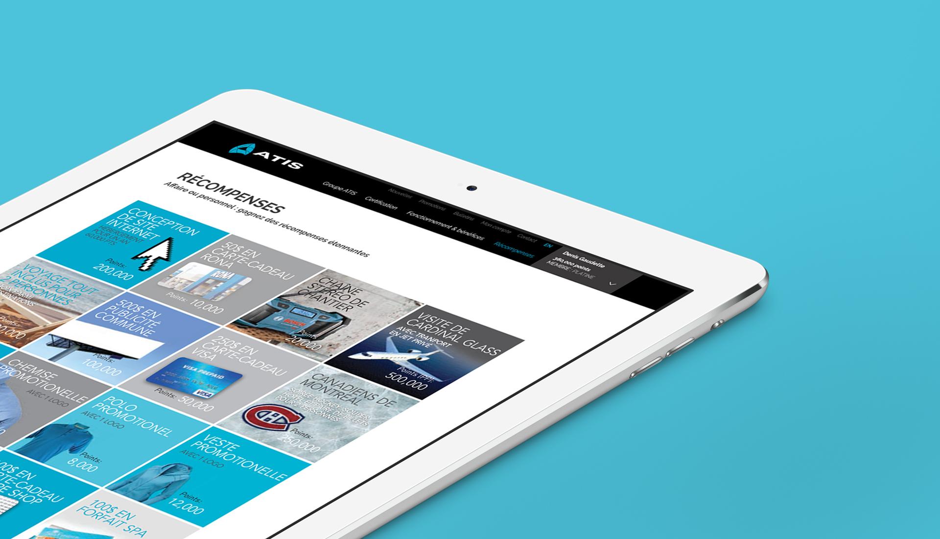 Groupe Atis - Interface Tablette