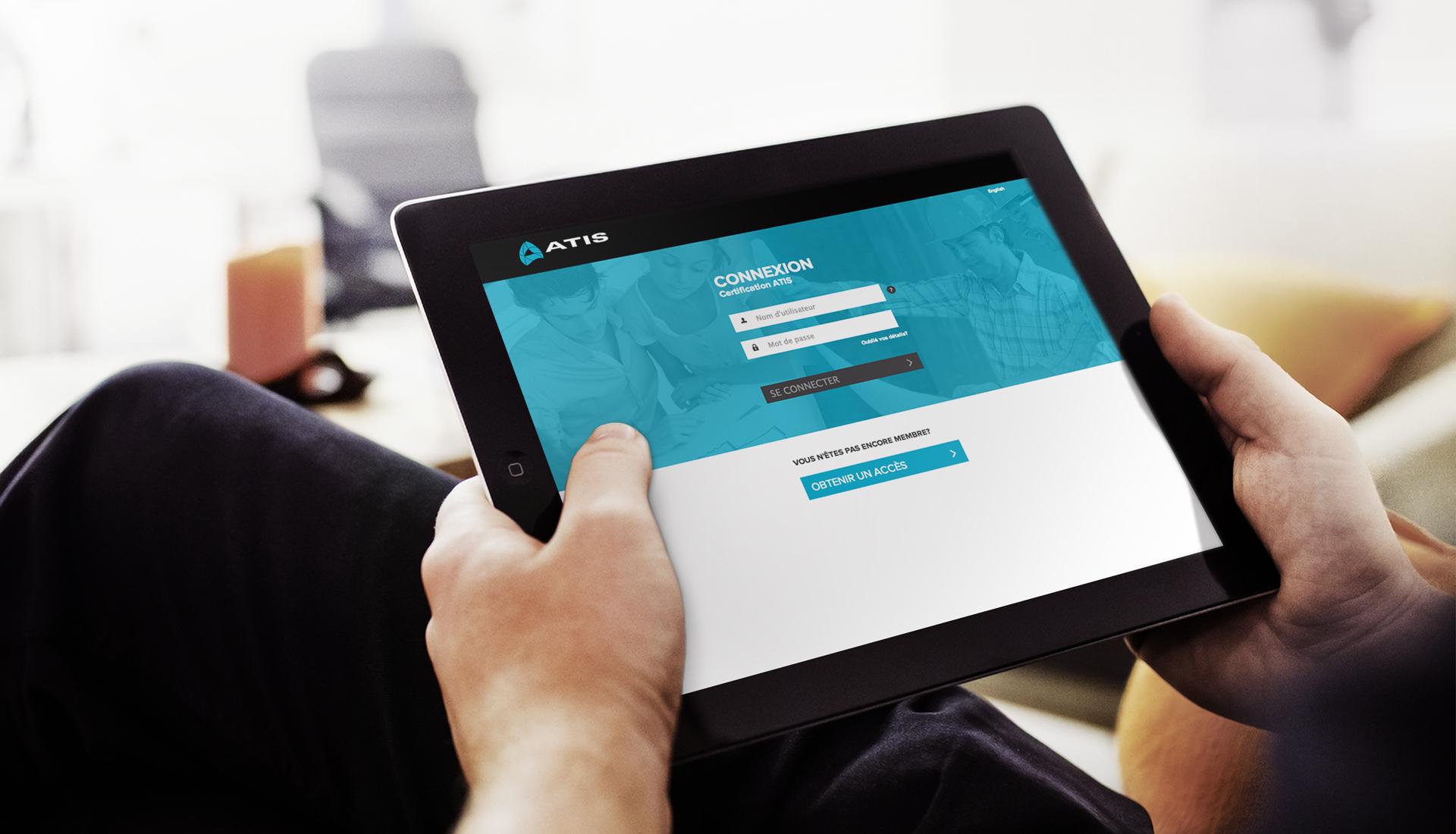 Groupe Atis - Interface Tablette Extranet