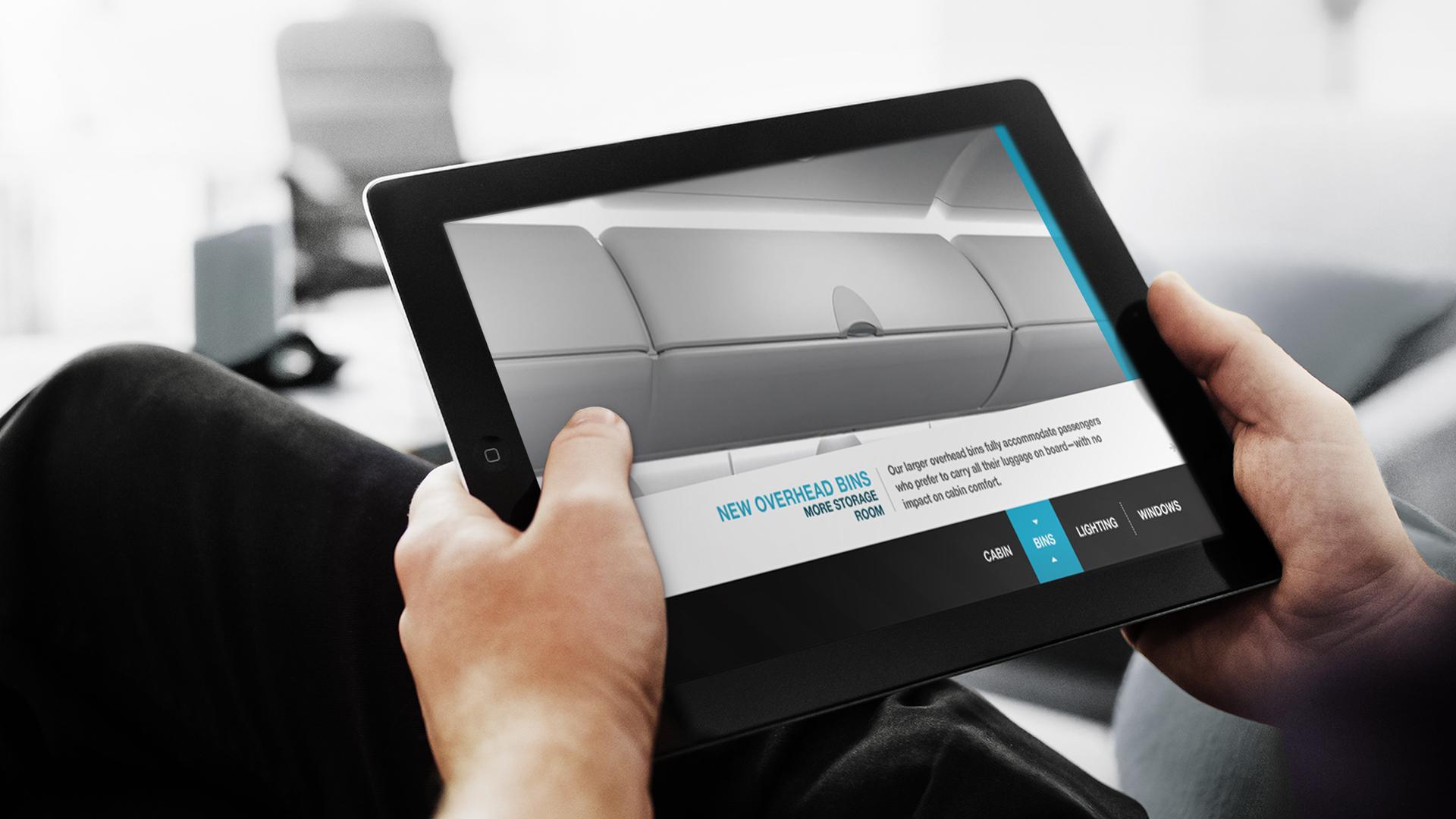 Bombardier Aéronautique - Interface tablette