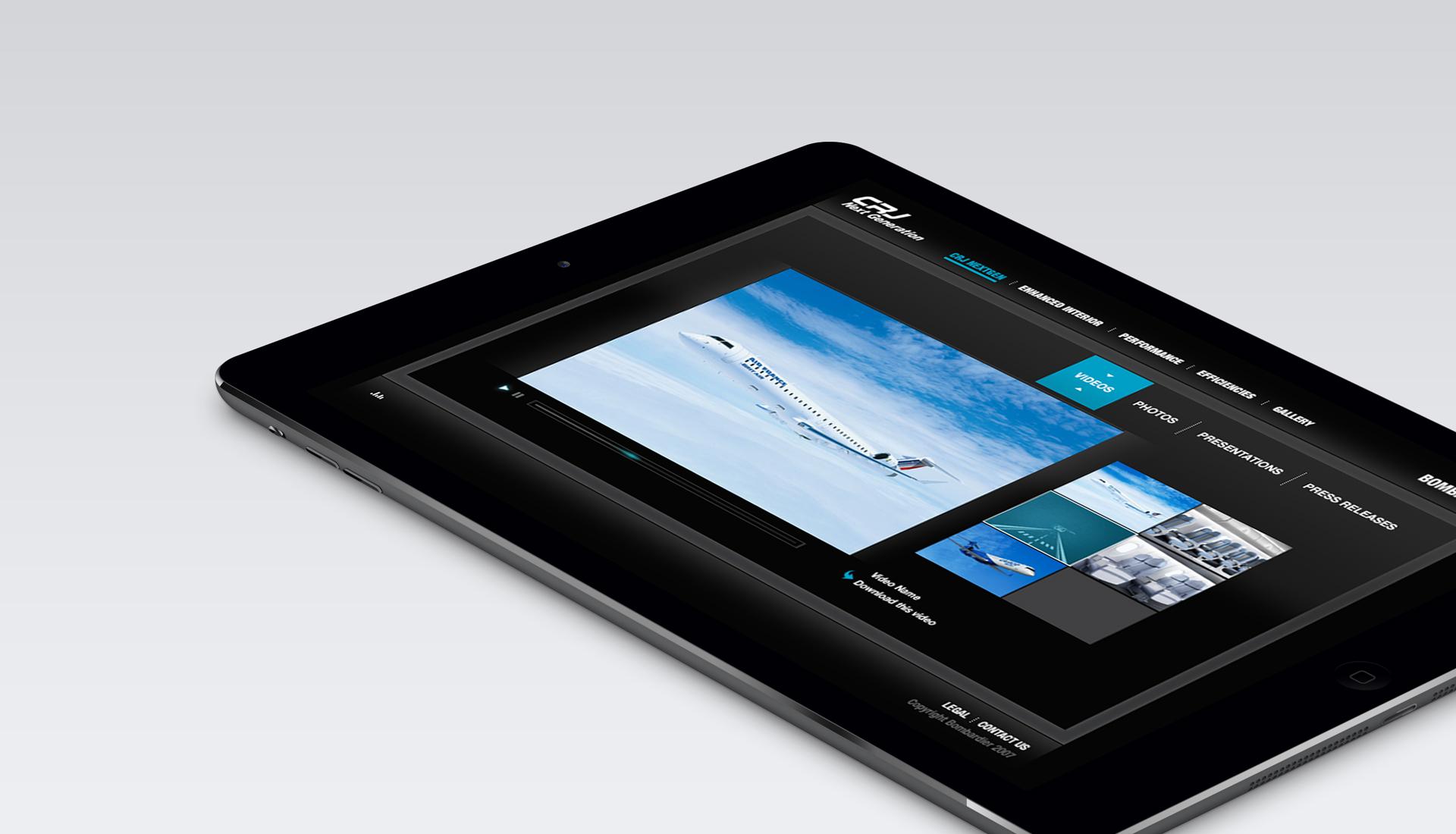 Bombardier Aerospace - Tablet Interface - Gallery