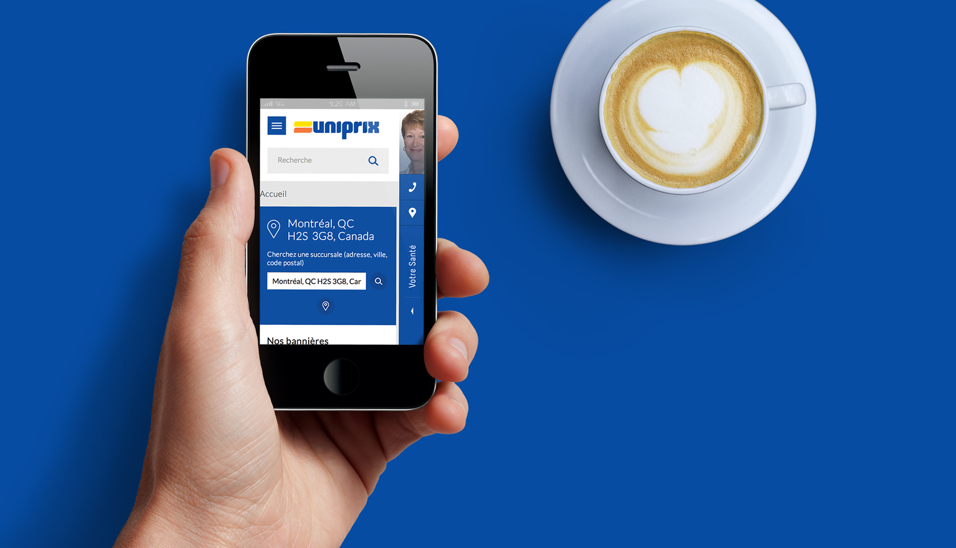 Uniprix - Interface site Web